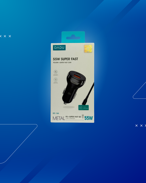 DADU CAR CHARGER 55W C-TO LIGHTNING DC-166