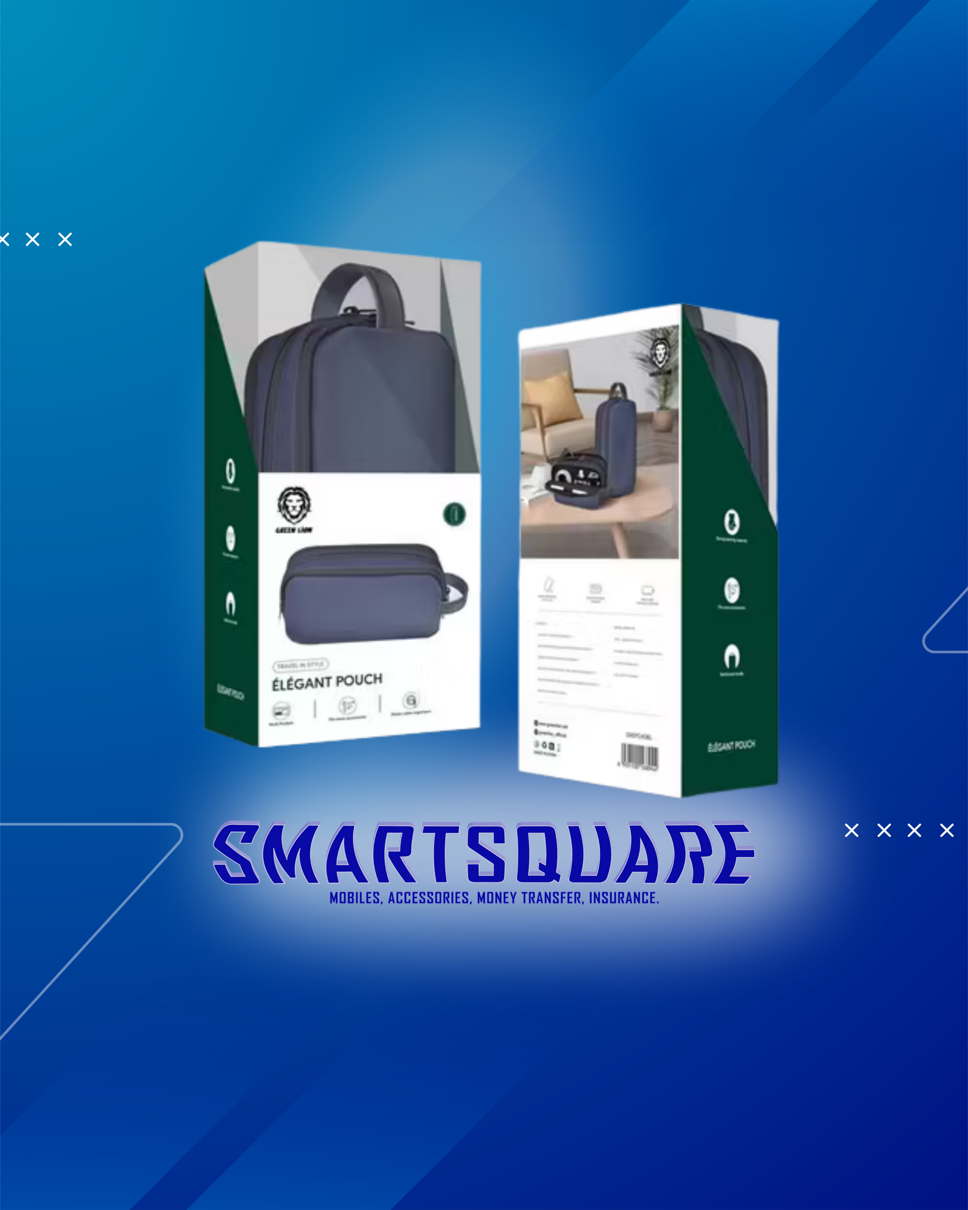 GREEN LION ELEGANT POUCH