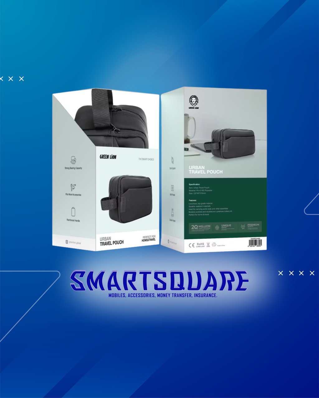 GREEN LION TRAVEL POUCH