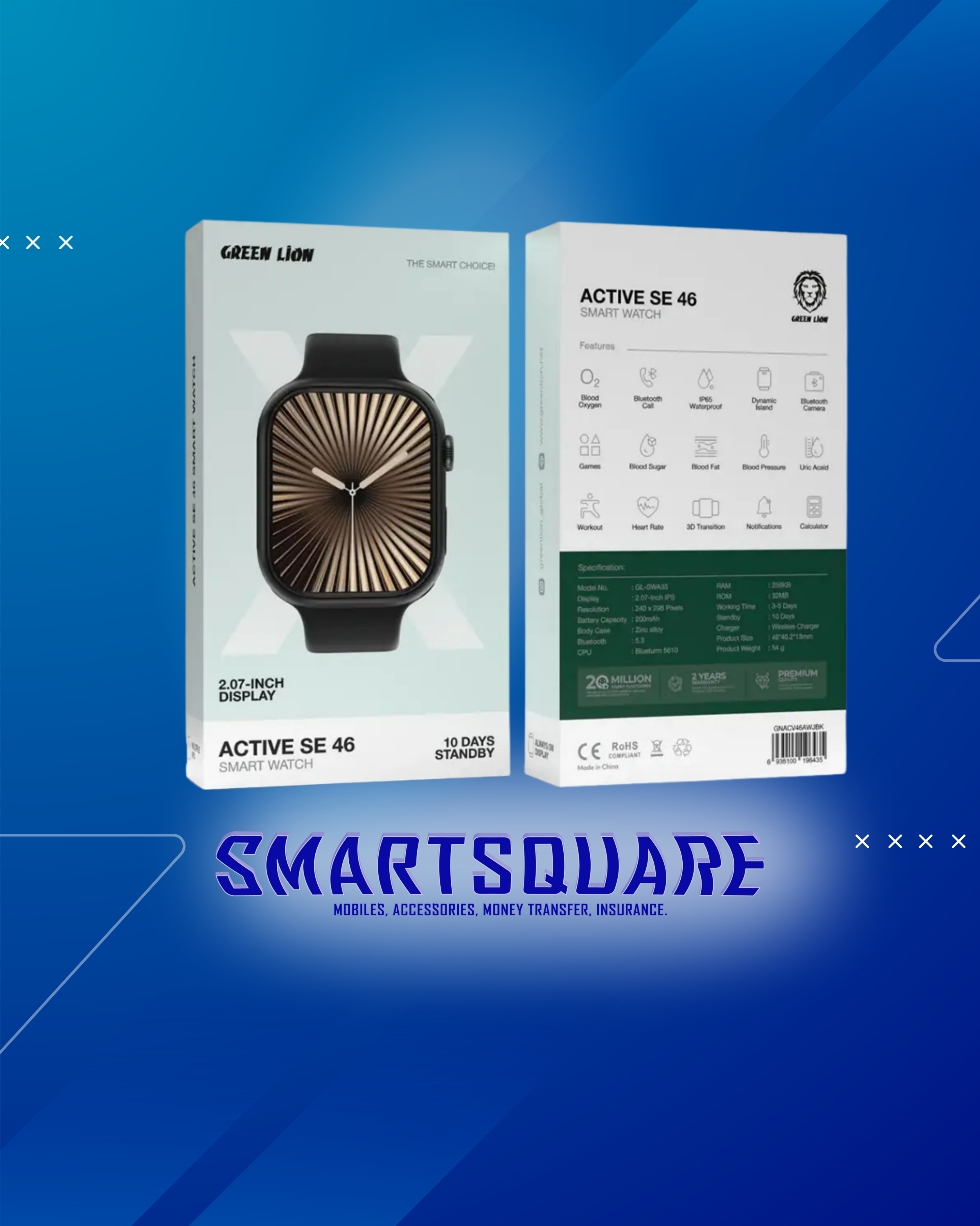 GREEN LION ACTIVE SE 46 SMART WATCH