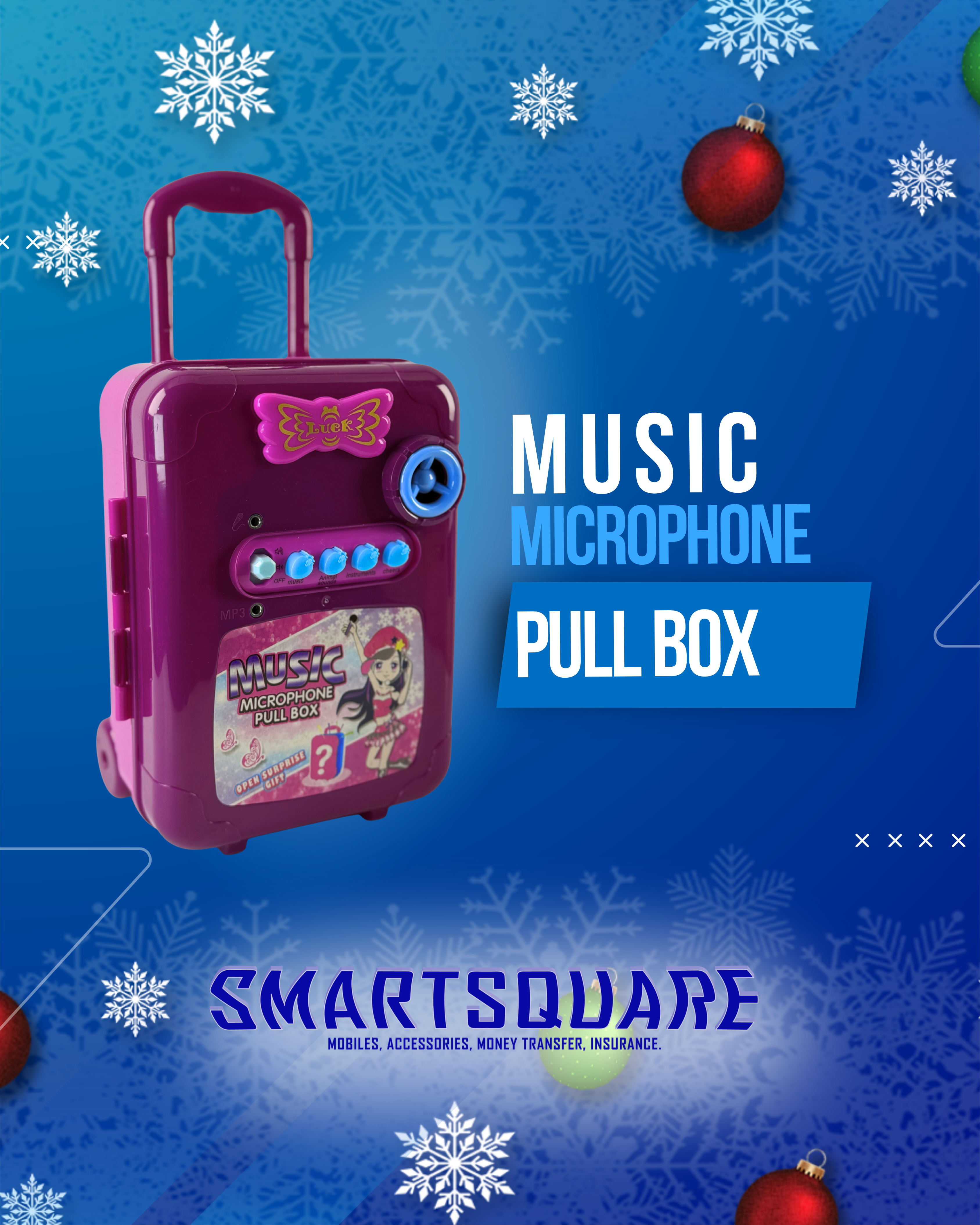 MUSIC MICROPHONE PULL BOX