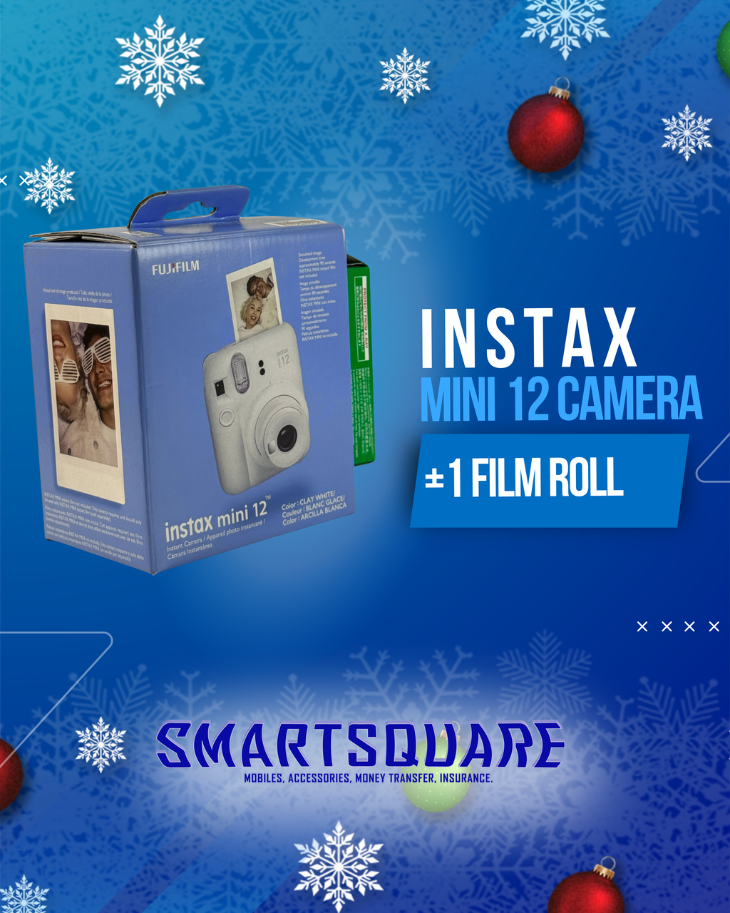 INSTAX MINI 12 + 1 FILM ROLL