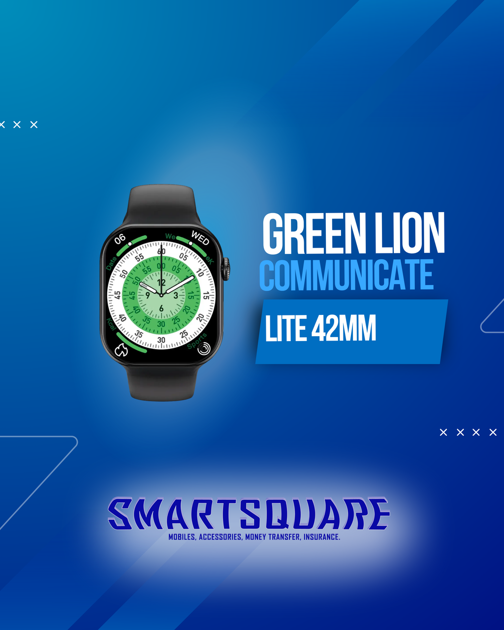 GREEN LION COMMUNCATE LITE 42MM SMART WATCH