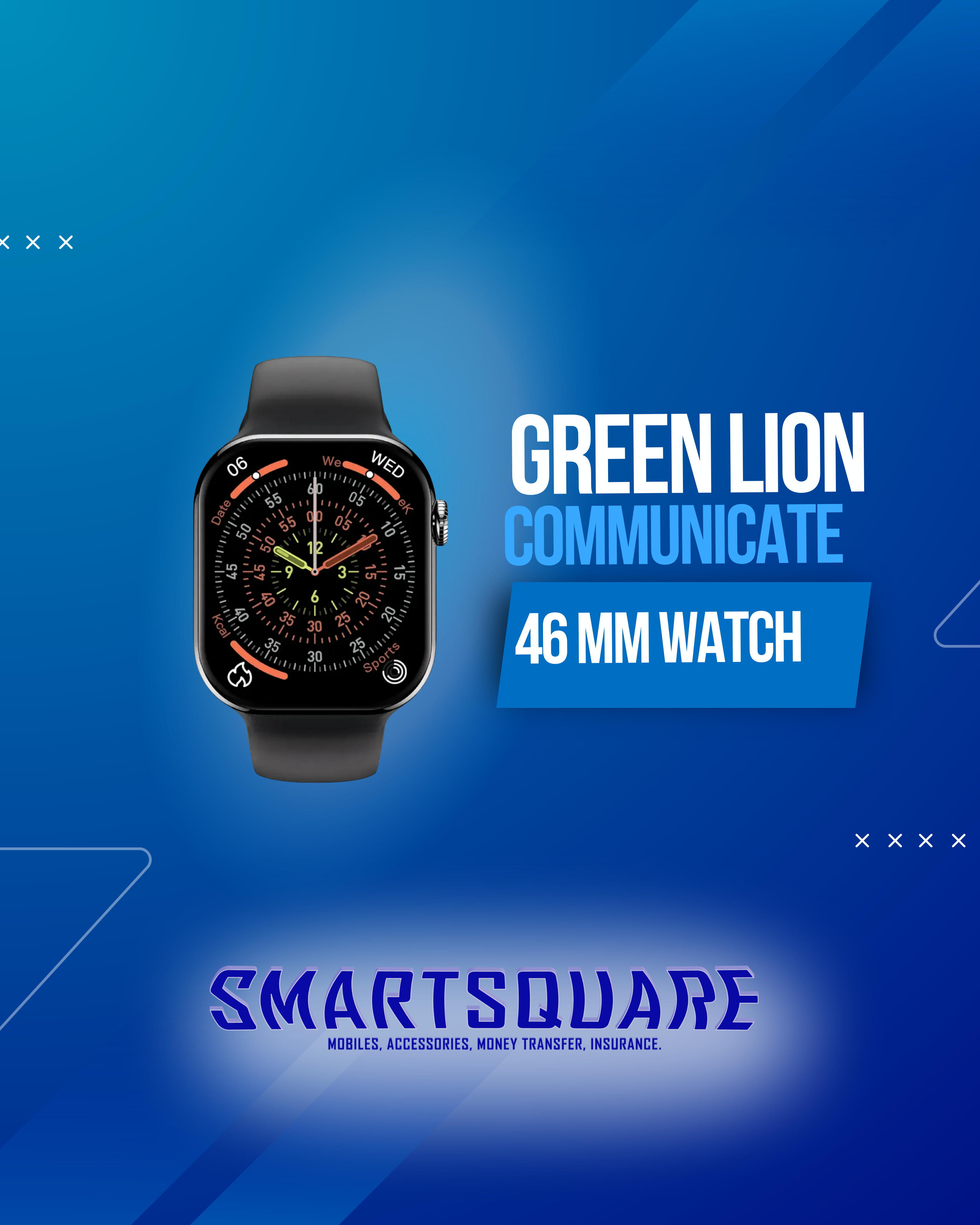 GREEN LION COMMUNICATE 46MM SMART WATCH