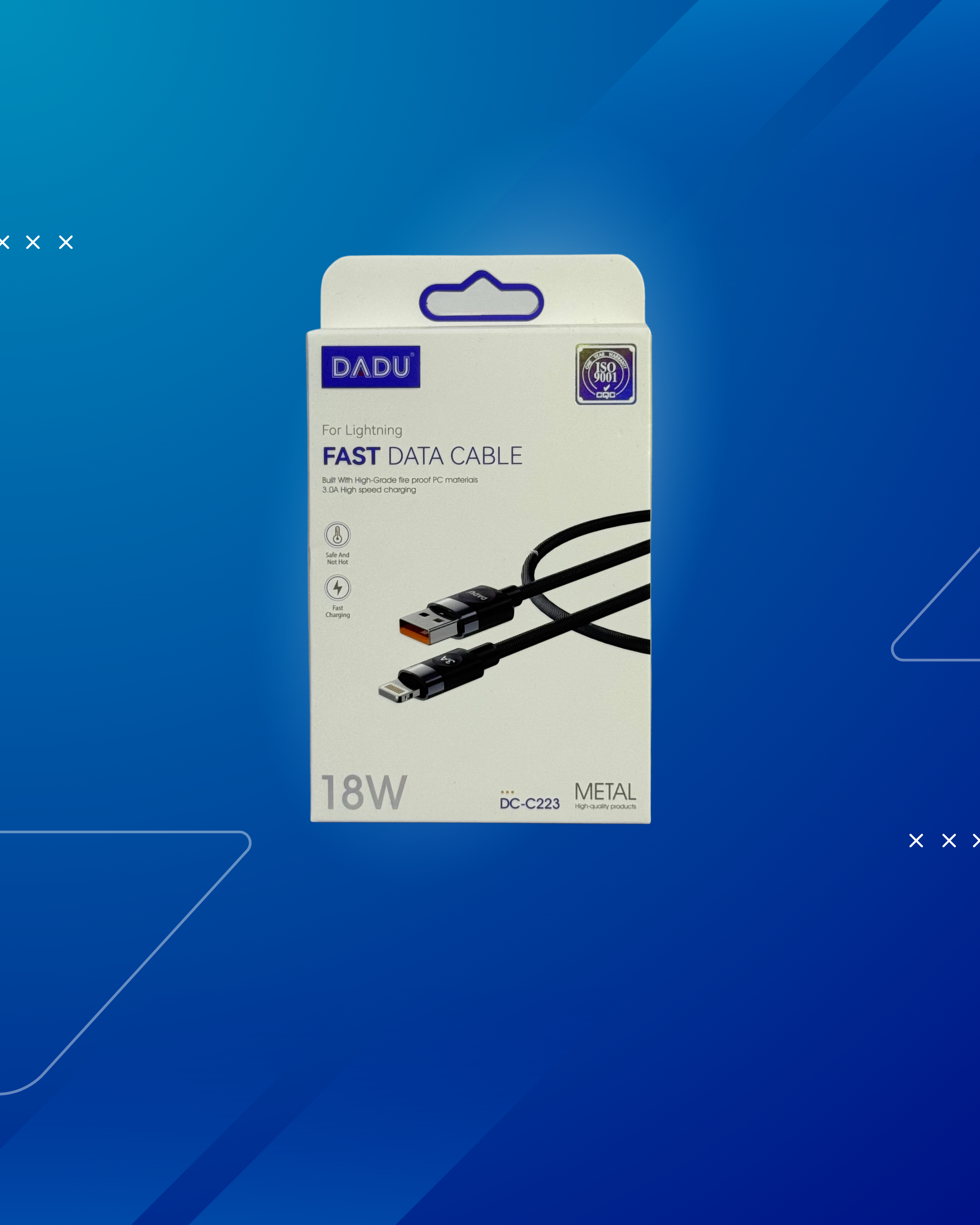 DADU FAST DATA CABLE USB A TO LIGHTNING 18W DC-C223