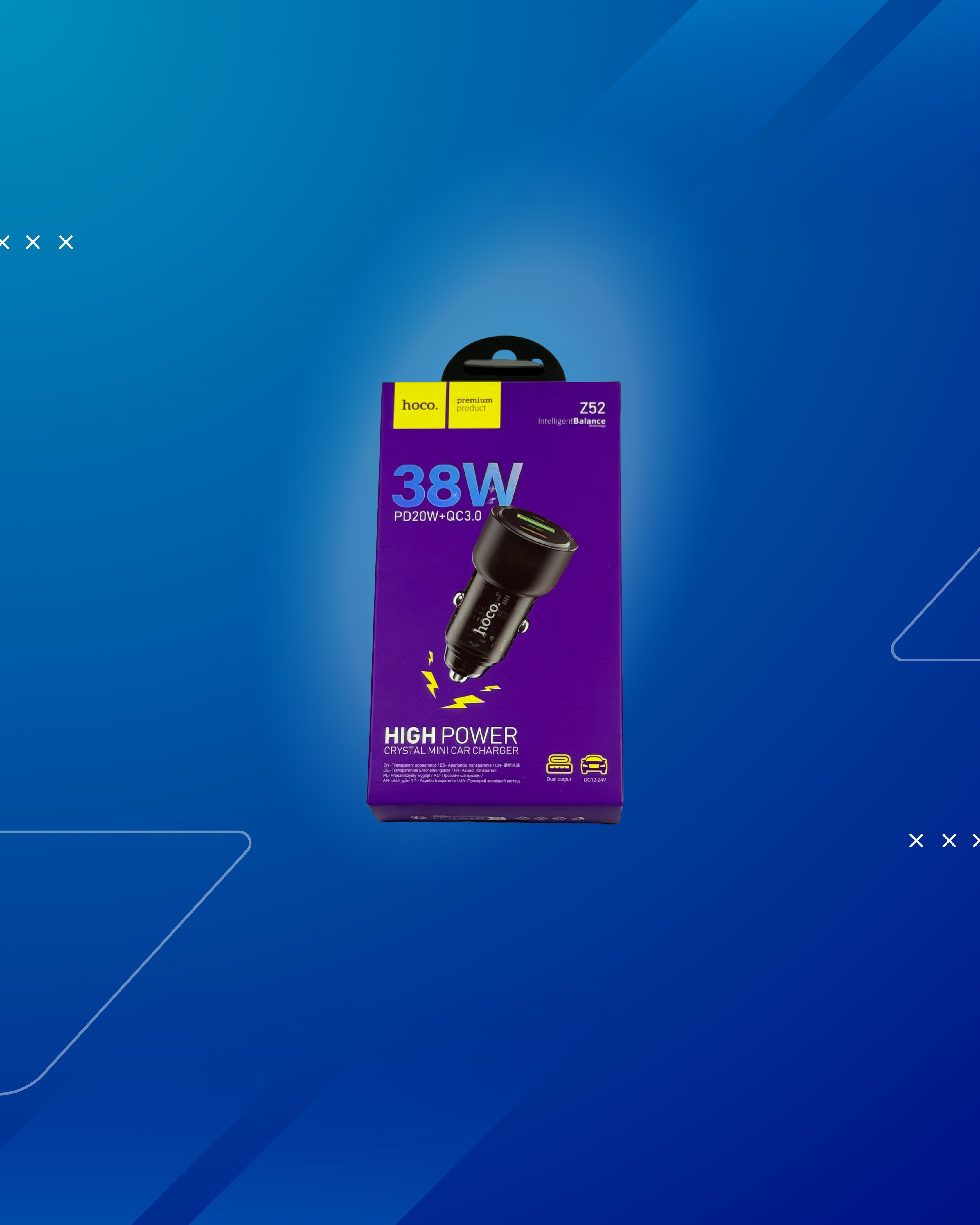 HOCO CAR CHARGER 38W