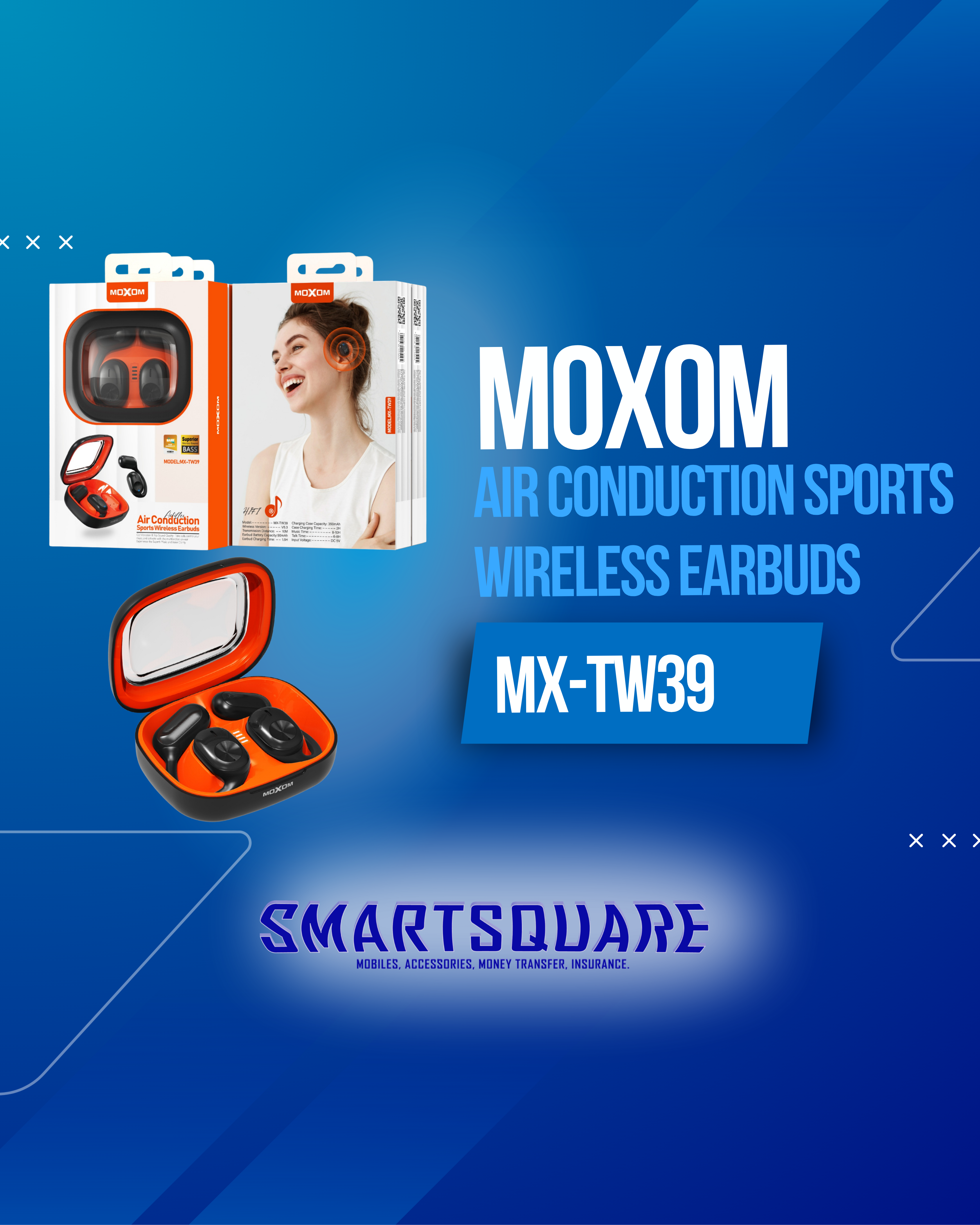 MOXOM AIR CONDUCTION SPORTS WIRELESS EARBUDS