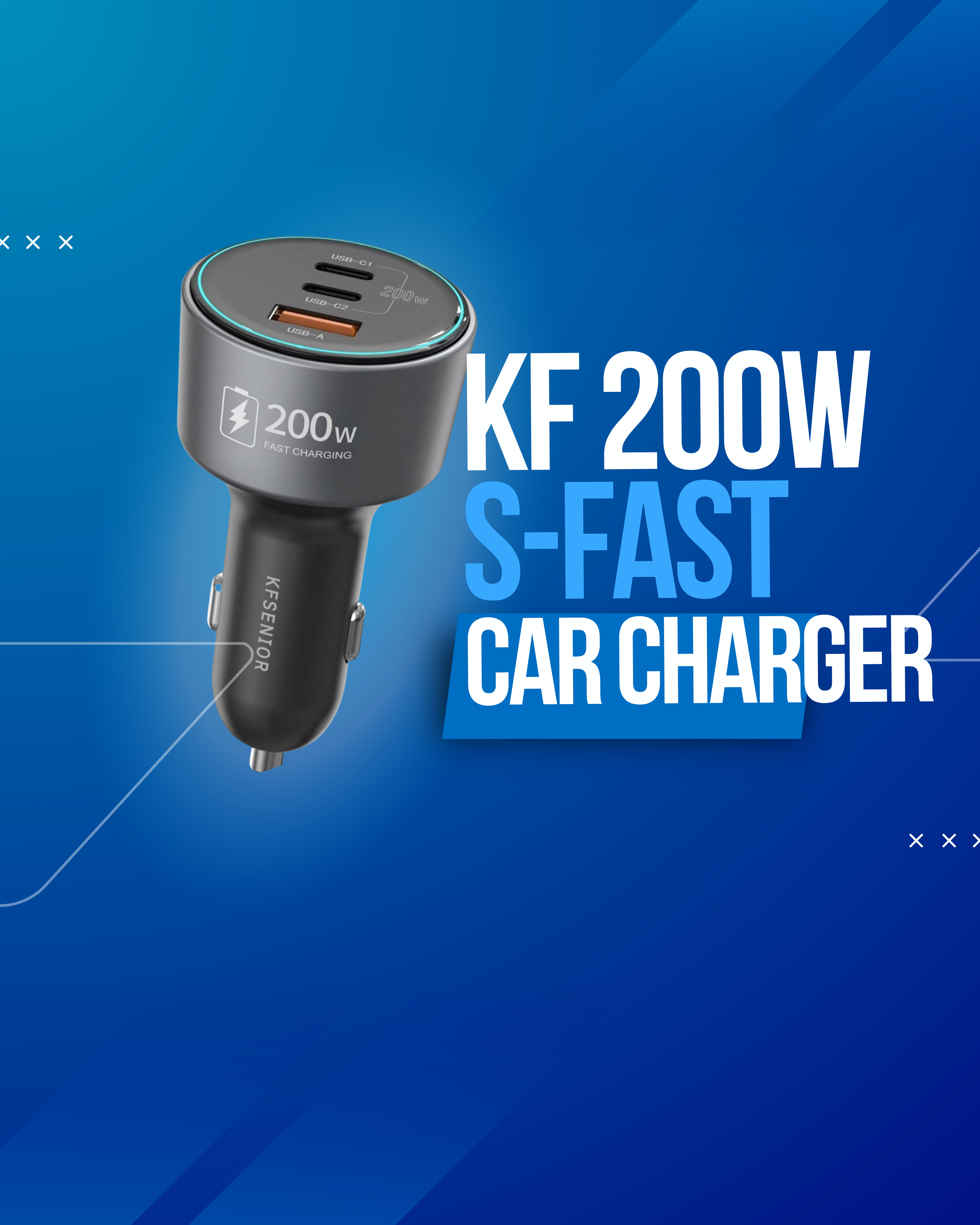 KF 200W SUPER FAST CAR CHARGER