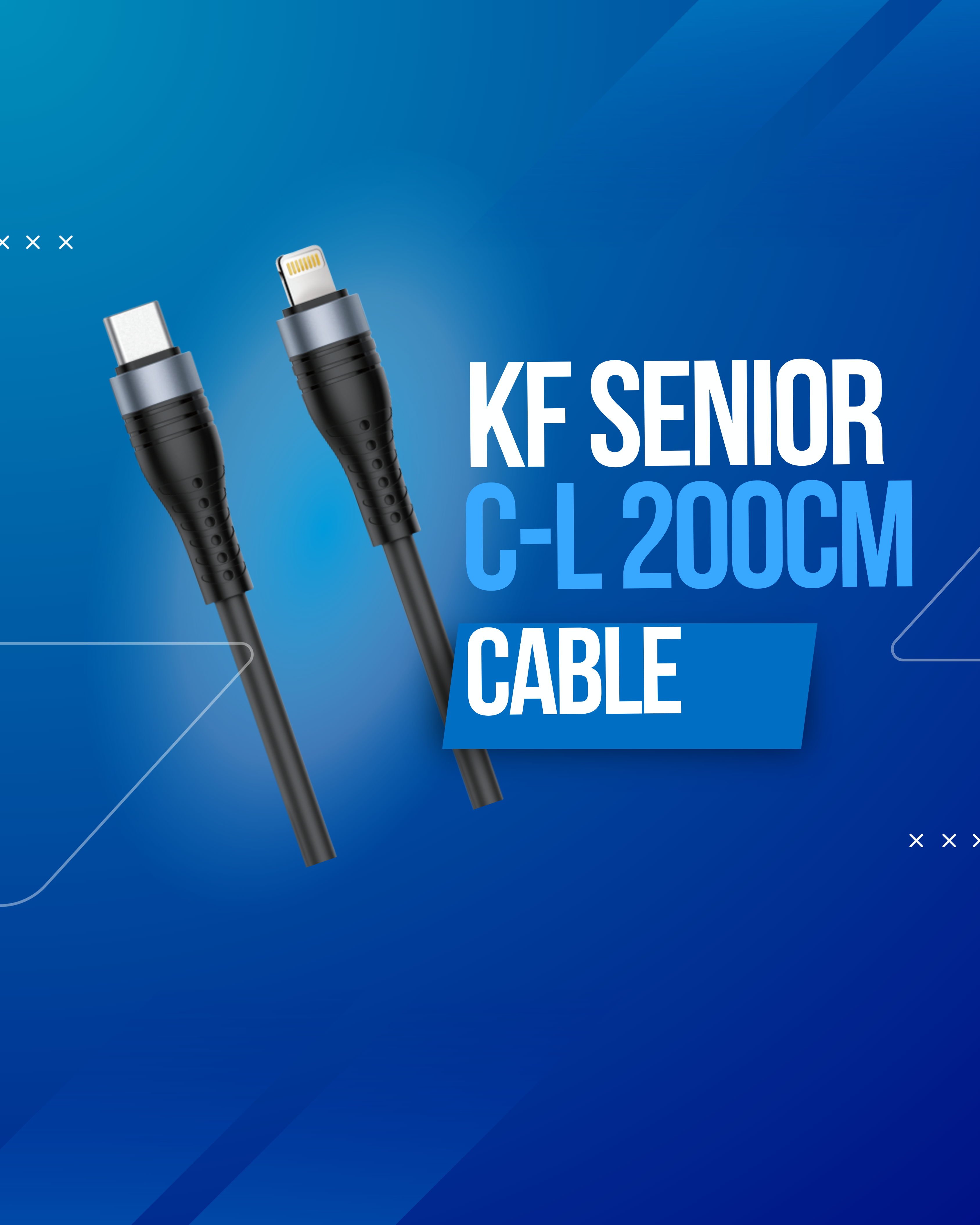 KF SENIOR C TO LIGHTNING 200CM CABLE