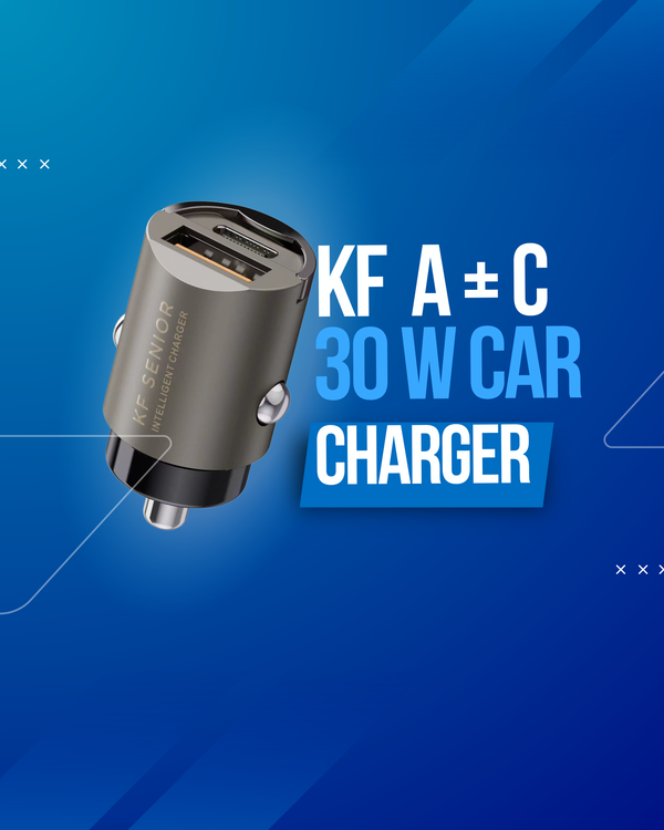 KF SENIOR USB A + C 30W CAR CHARGER