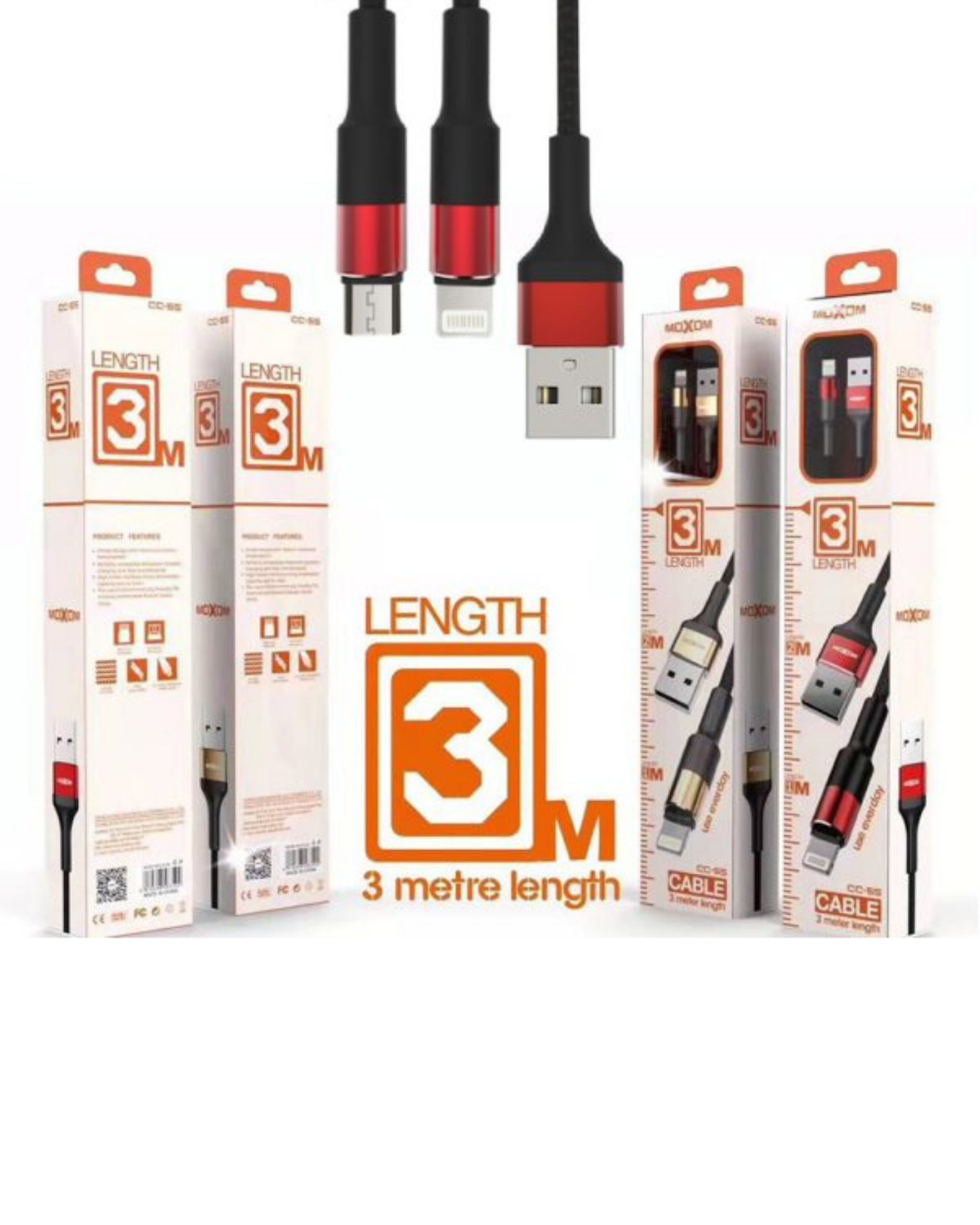 MOXOM IPHONE CABLE 3M