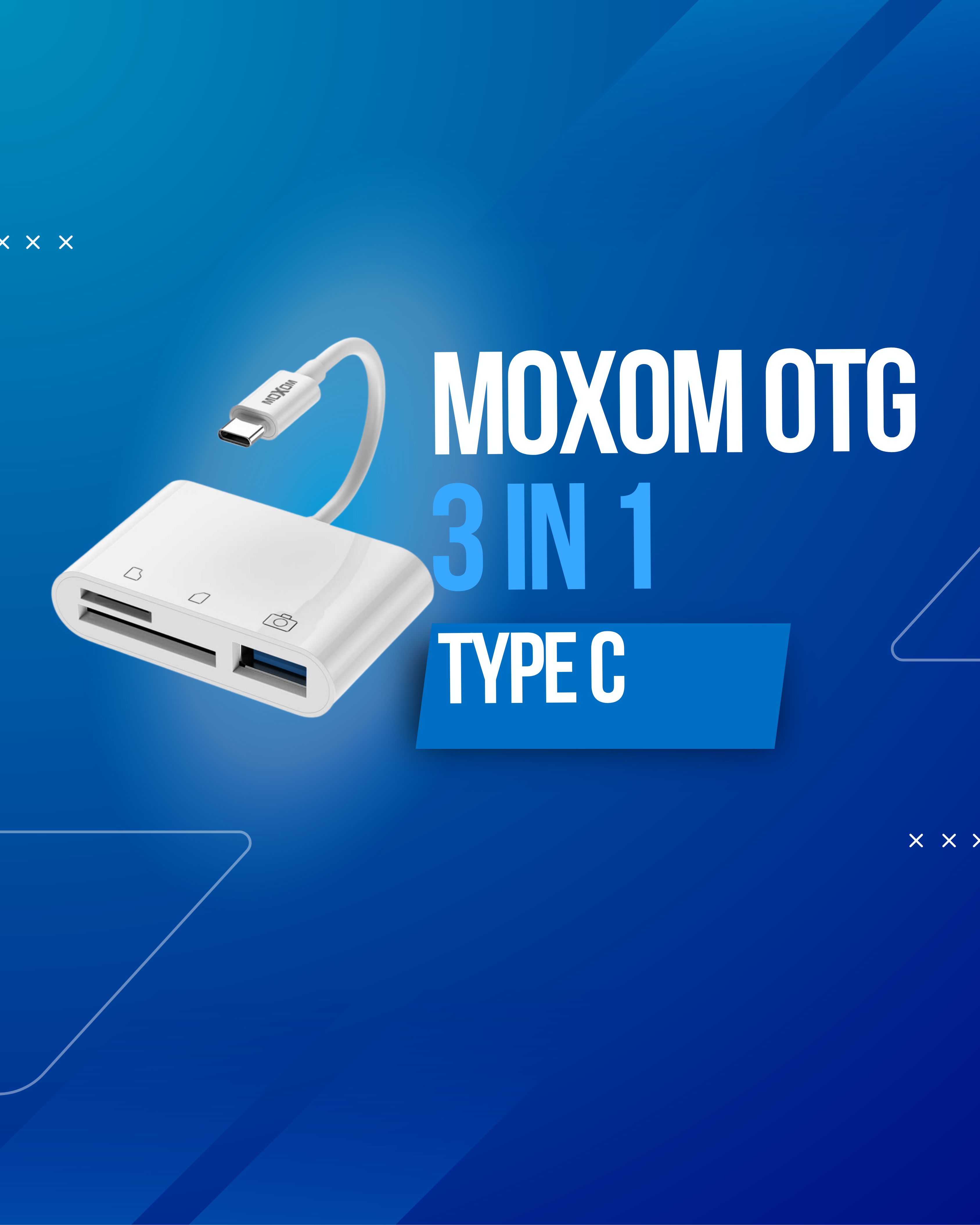MOXOM OTG 3IN1 TYPE C