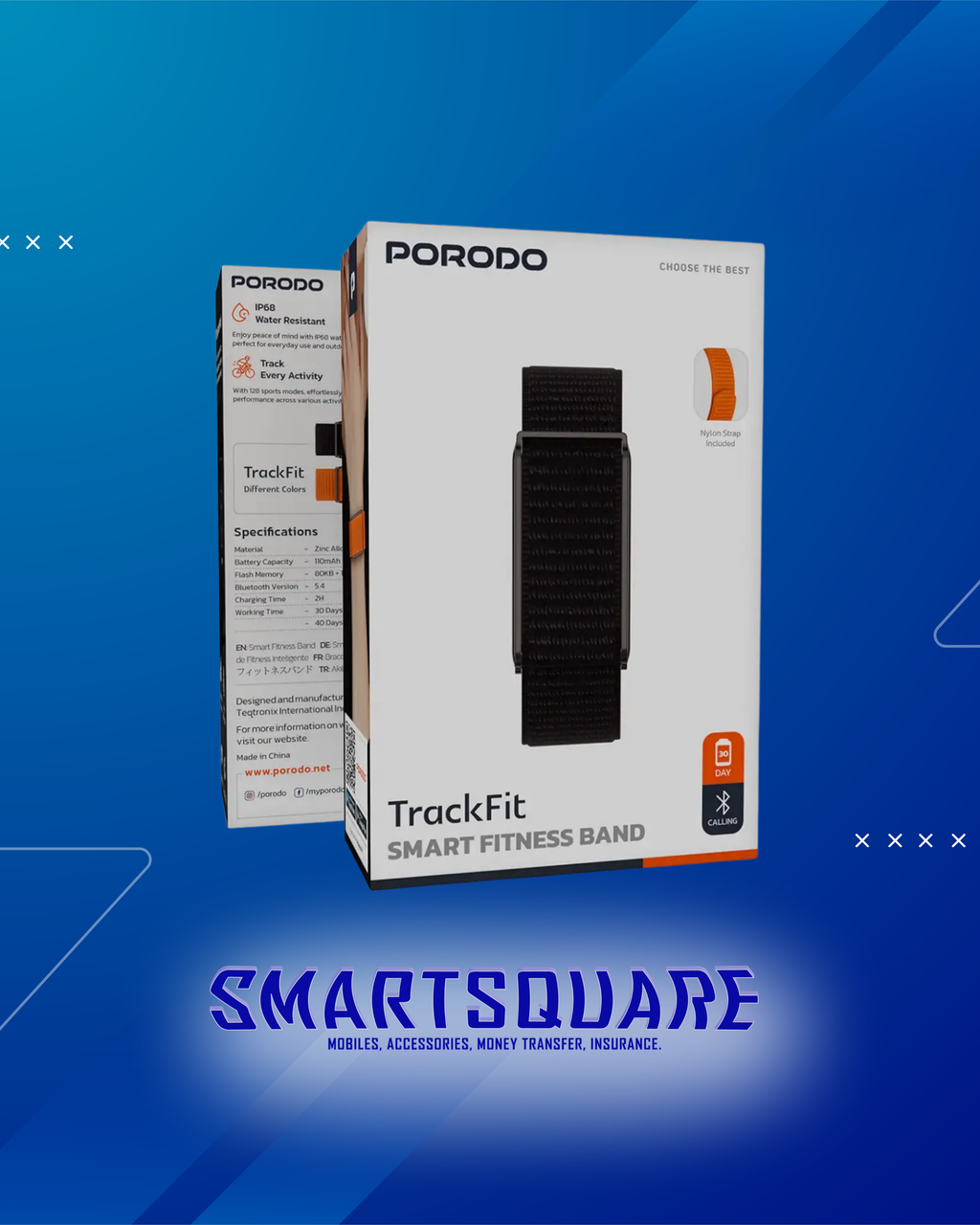 PORODO TRACKFIT SMART FITNESS BAND