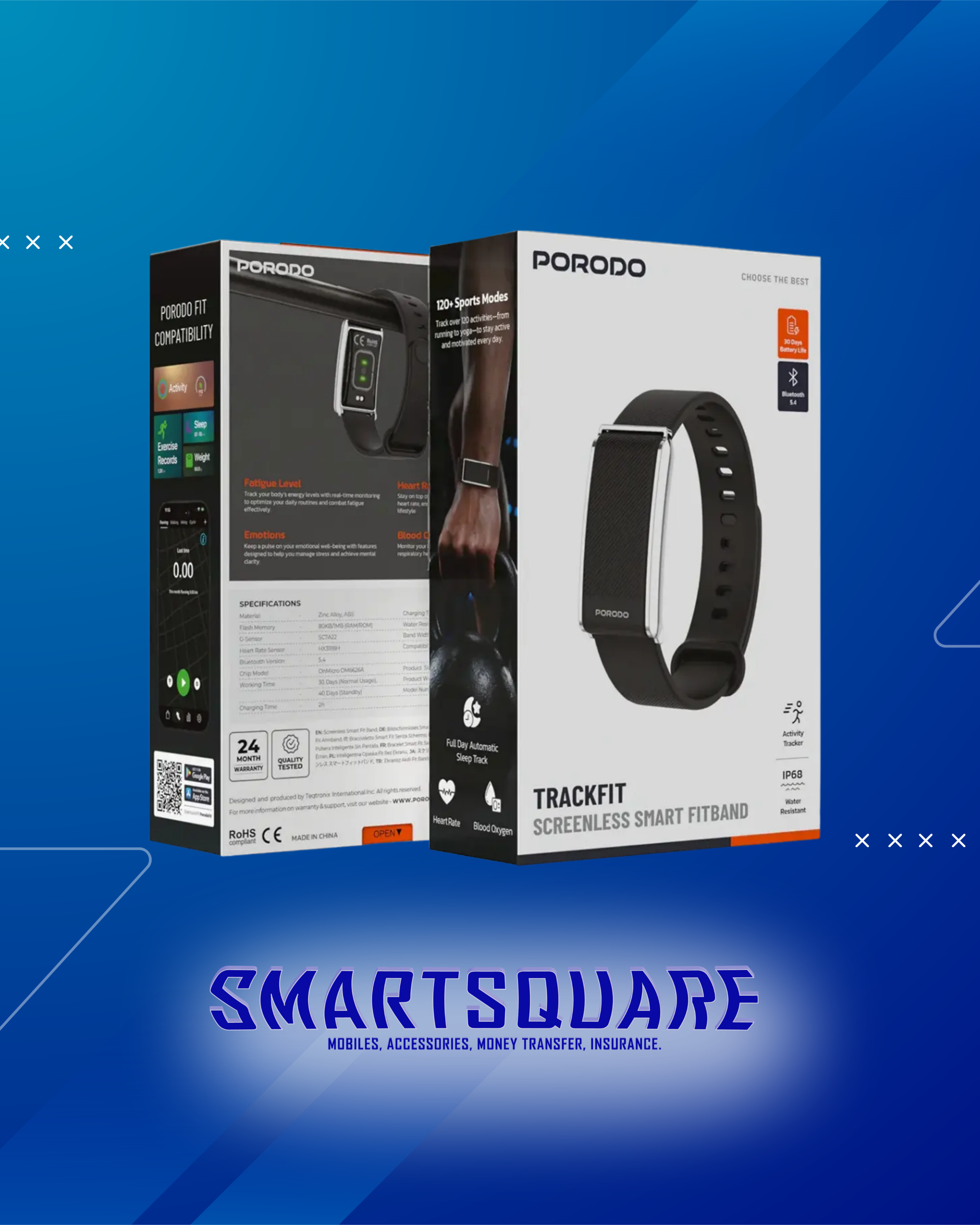 PORODO TRACKFIT SMART FITNESS BAND